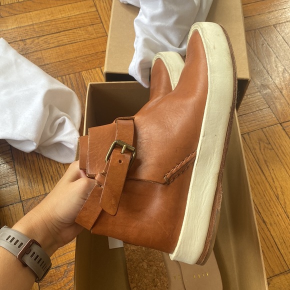 FEIT Jodhpur Leather Chelsea Buckle Boot 37 - Picture 7 of 11